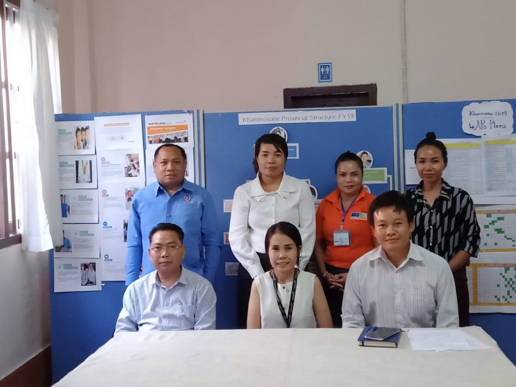 7 Lao participants at Khammouane Province Coordination meeting