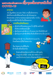 COVID-19 Symptoms and Protection. Poster-Lao